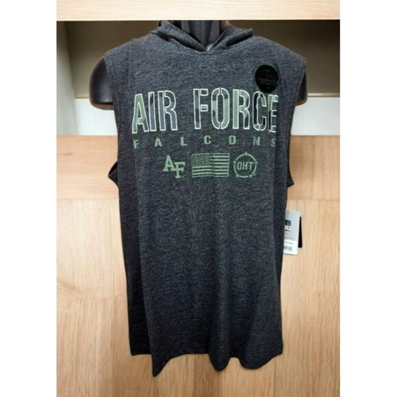 Air Force Falcons OHT Exclusive Colosseum Sleeveless Hoodie Large NWT - Picture 1 of 10